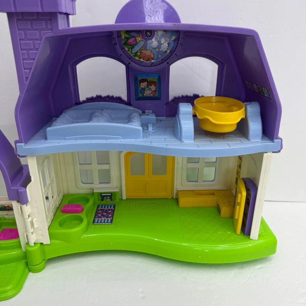 Fisher-Price Little People Happy Sounds Home Kids OS Purple White P3329 House